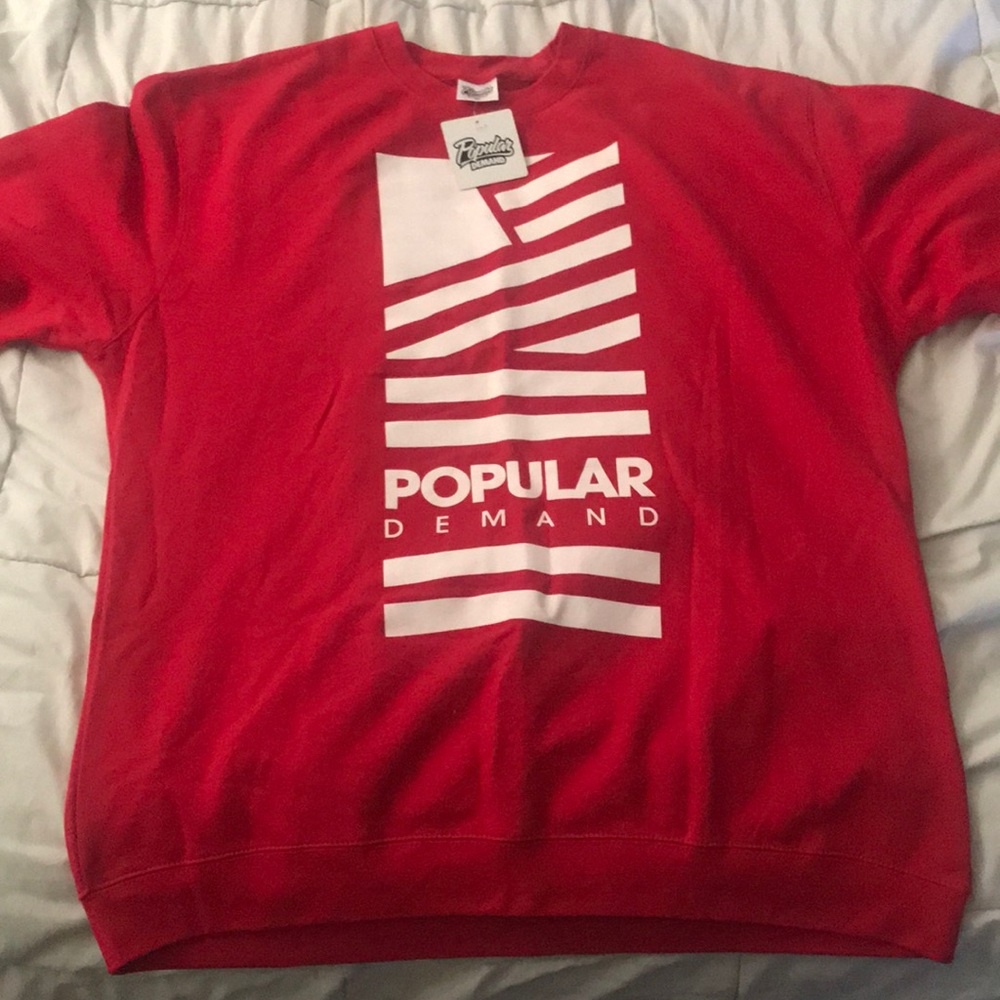 Red Popular Demand Stripe Flag ‘Murica Sweater